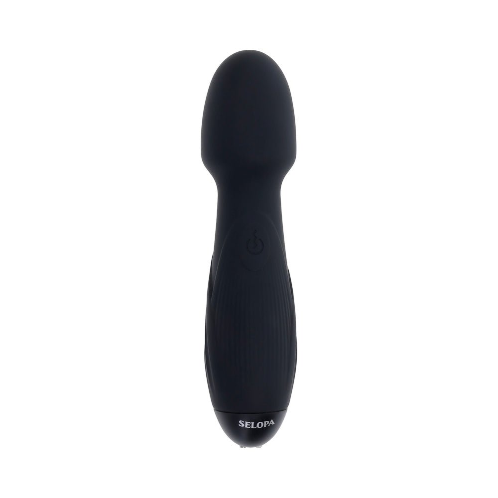 Selopa Power Trip Rechargeable Vibrating Wand Silicone Black - Image 6