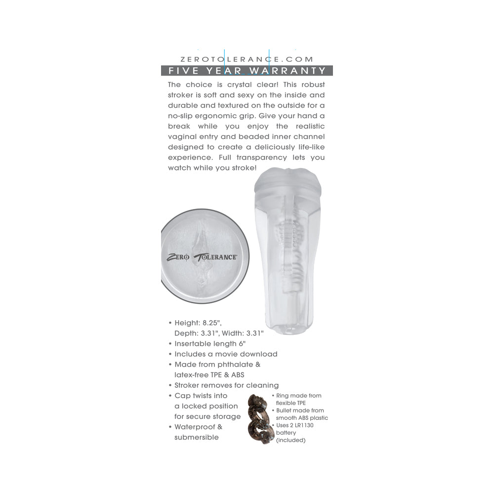 Zero Tolerance The Clear Choice Stroker TPE Clear - Image 9