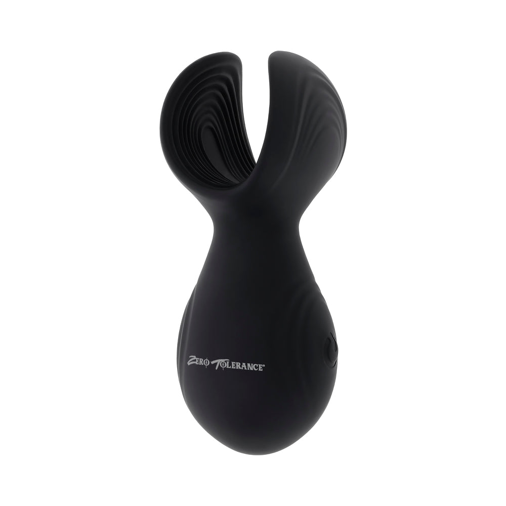 Zero Tolerance Handy Helper Rechargeable Vibrating Stroker Silicone Black - Image 6