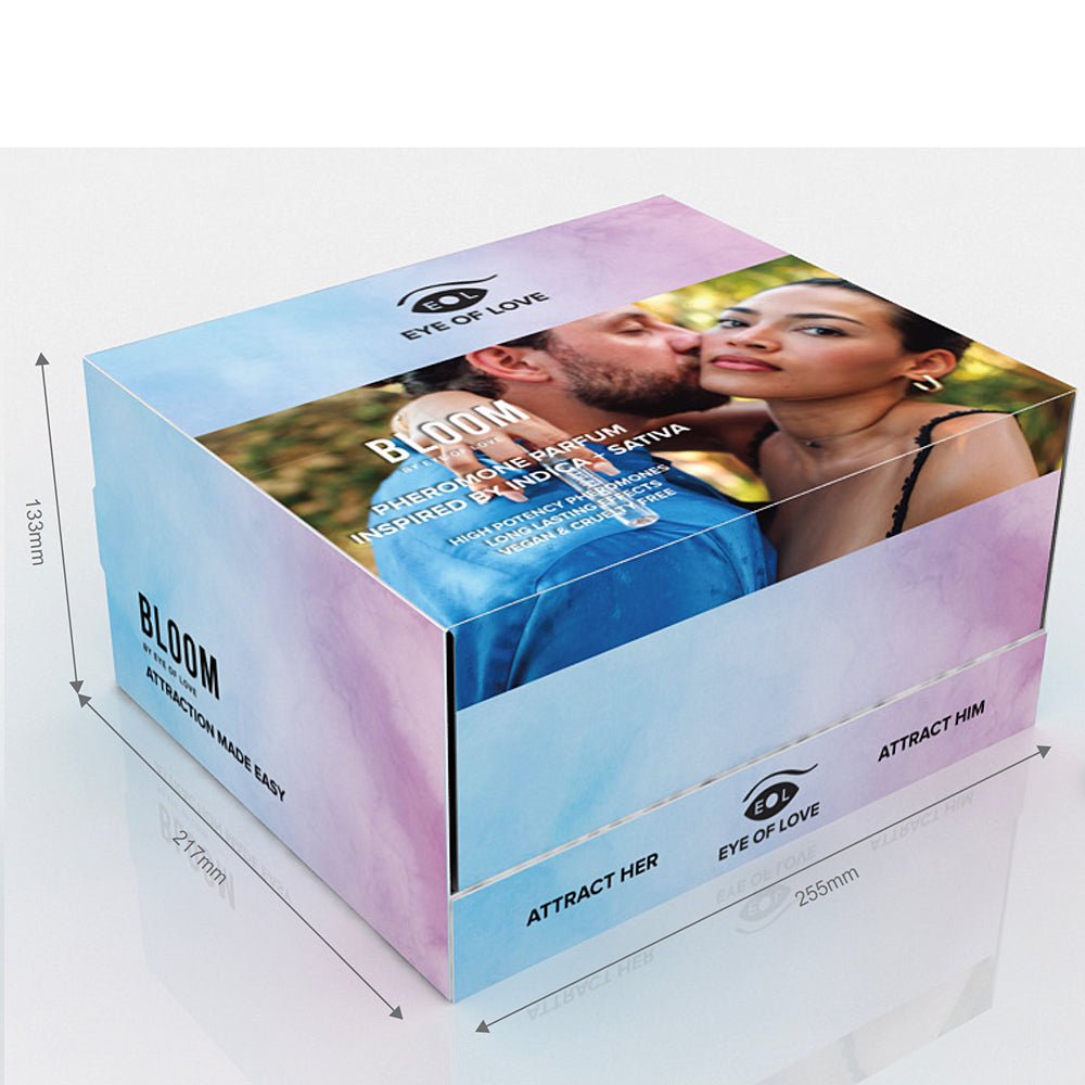 Eye of Love Bloom Pheromone 10 ml Display 4x6 Prepack with Testers - Acrylic - Image 3