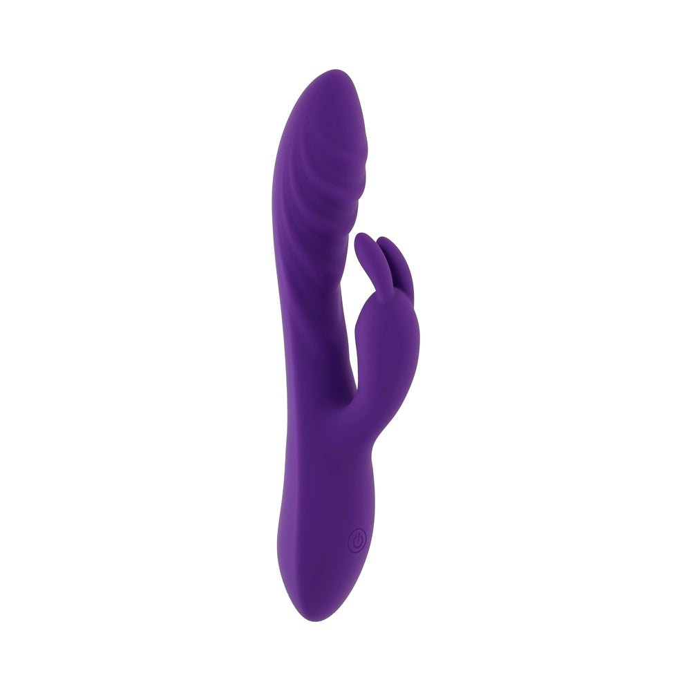 Evolved Wavy Rabbit Rechargeable Dual Stimulator Silicone Purple - Image 3