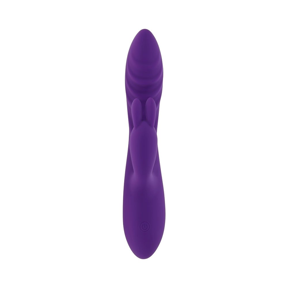 Evolved Wavy Rabbit Rechargeable Dual Stimulator Silicone Purple - Image 4