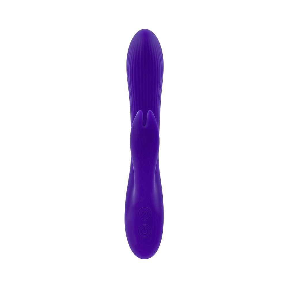 Selopa Poseable Bunny Rechargeable Dual Stimulator Silicone Purple - Image 3