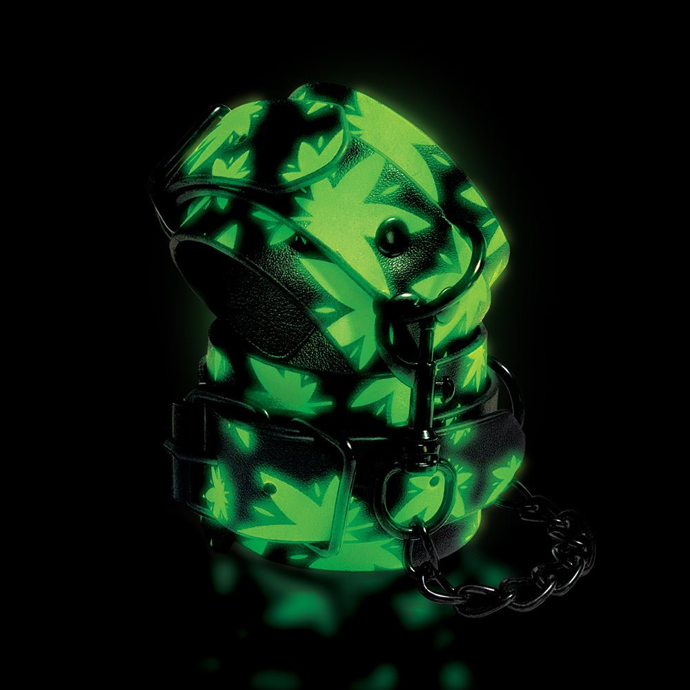 Stoner Vibes Chronic Collection Glow in the Dark Ankle Cuffs - Image 3