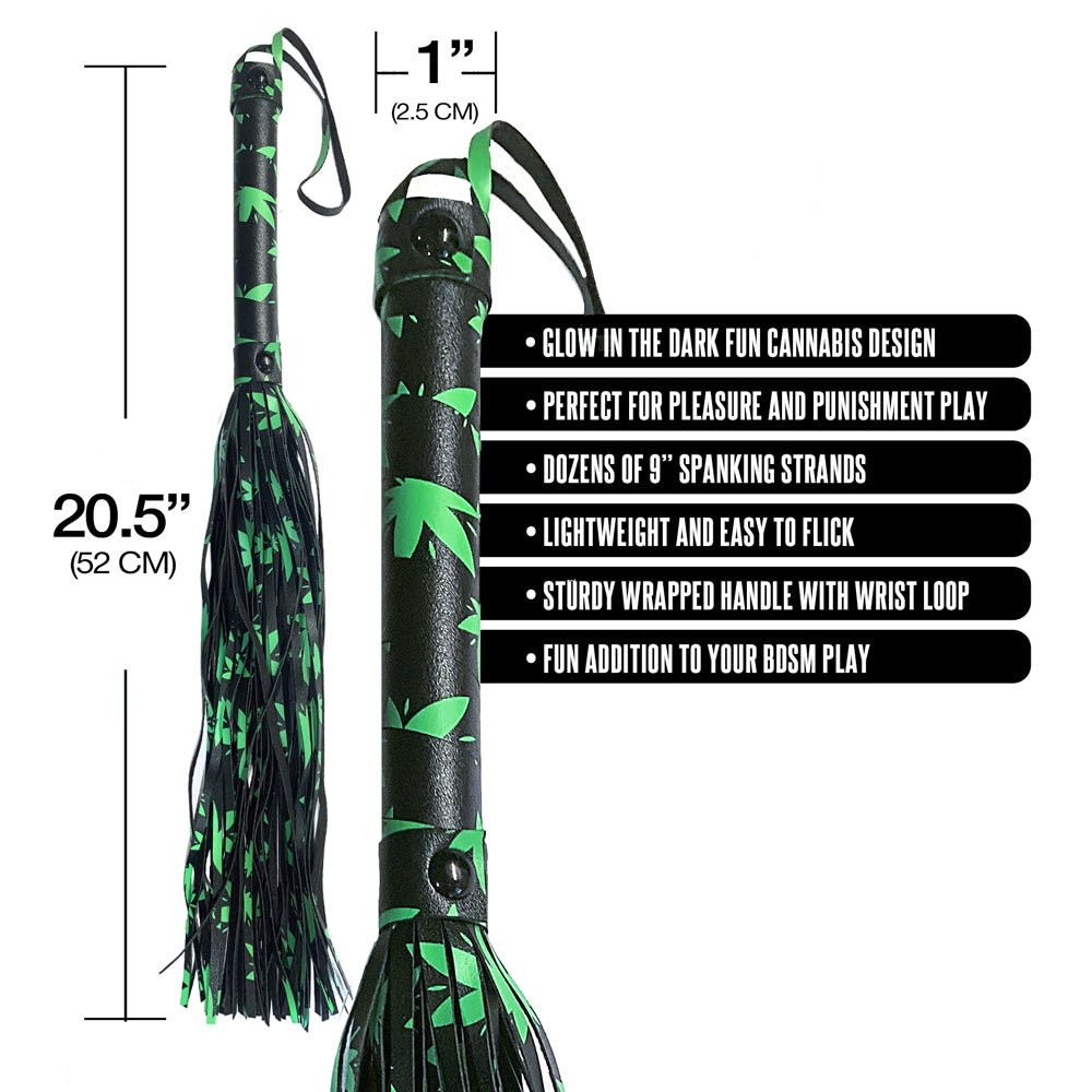 Stoner Vibes Chronic Collection Glow in the Dark Flogger - Image 4