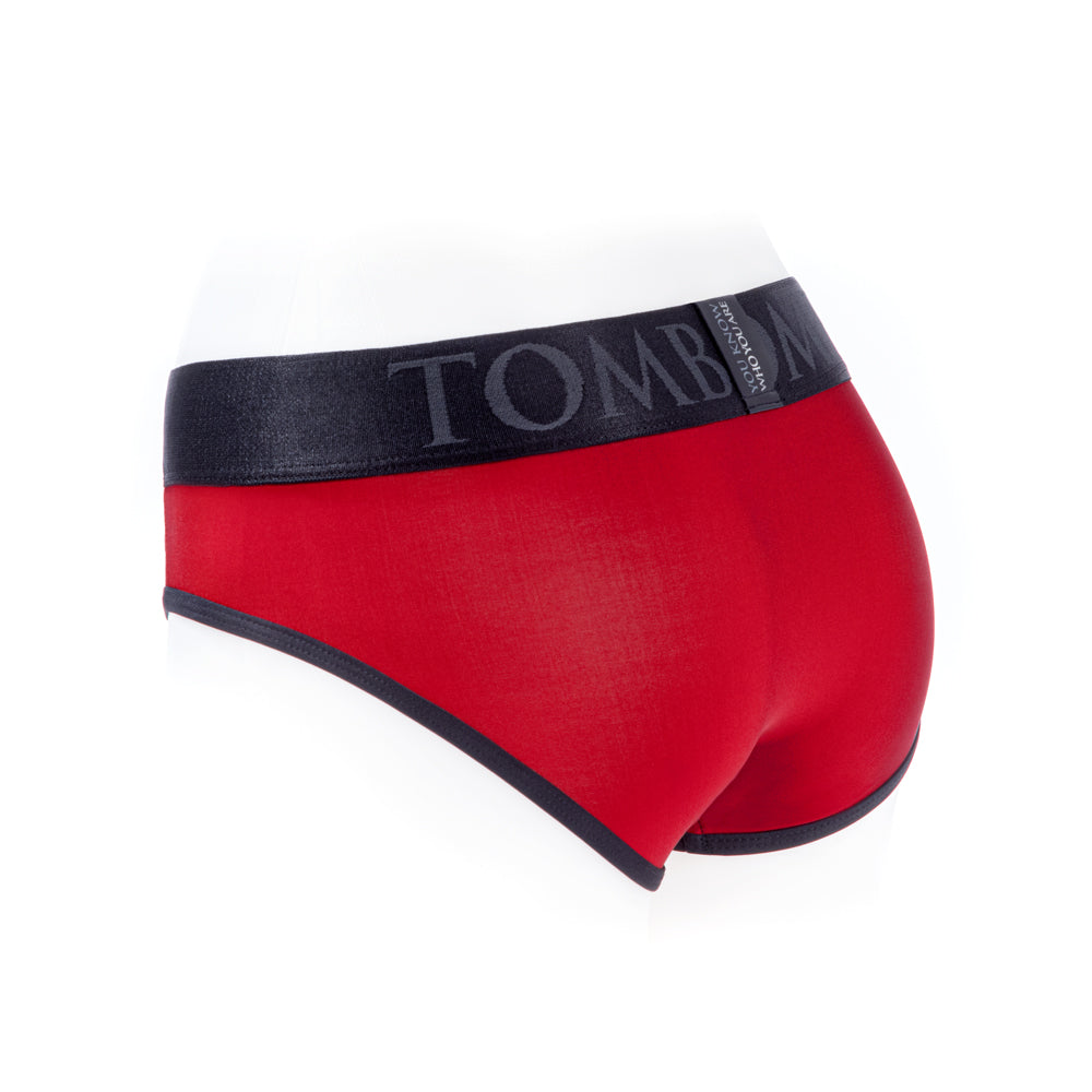 SpareParts Tomboi Cover Brief Style Underwear Harness Nylon Red/Black 4XL - Image 8