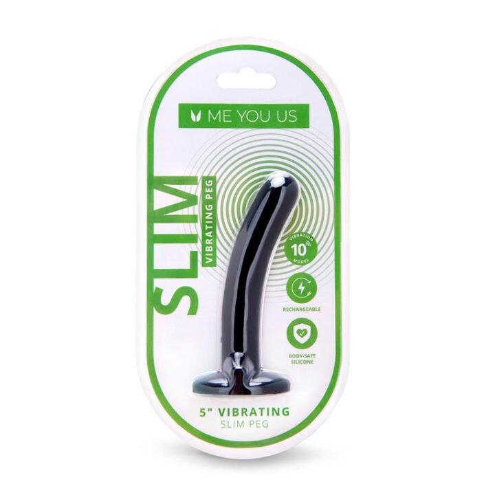 Me You Us 5 in. Vibrating Rechargeable Slim Beginners Peg
