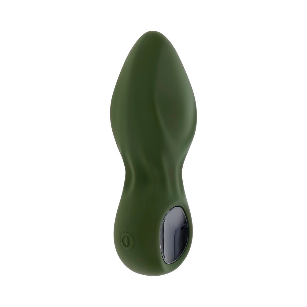 Gender X My Secret Garden Rechargeable Vibrating Anal Plug with Remote Silicone Green - Image 4