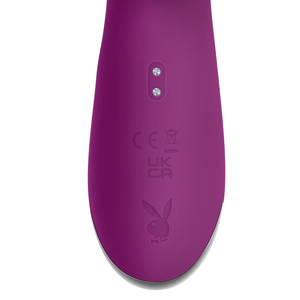 Playboy Busy Bunny Rechargeable Dual Stimulator Vibrator Silicone Wild Aster - Image 8