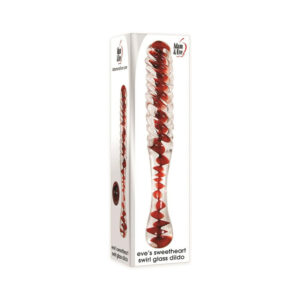 Adam & Eve Eve''s Sweetheart Swirl Glass Dildo