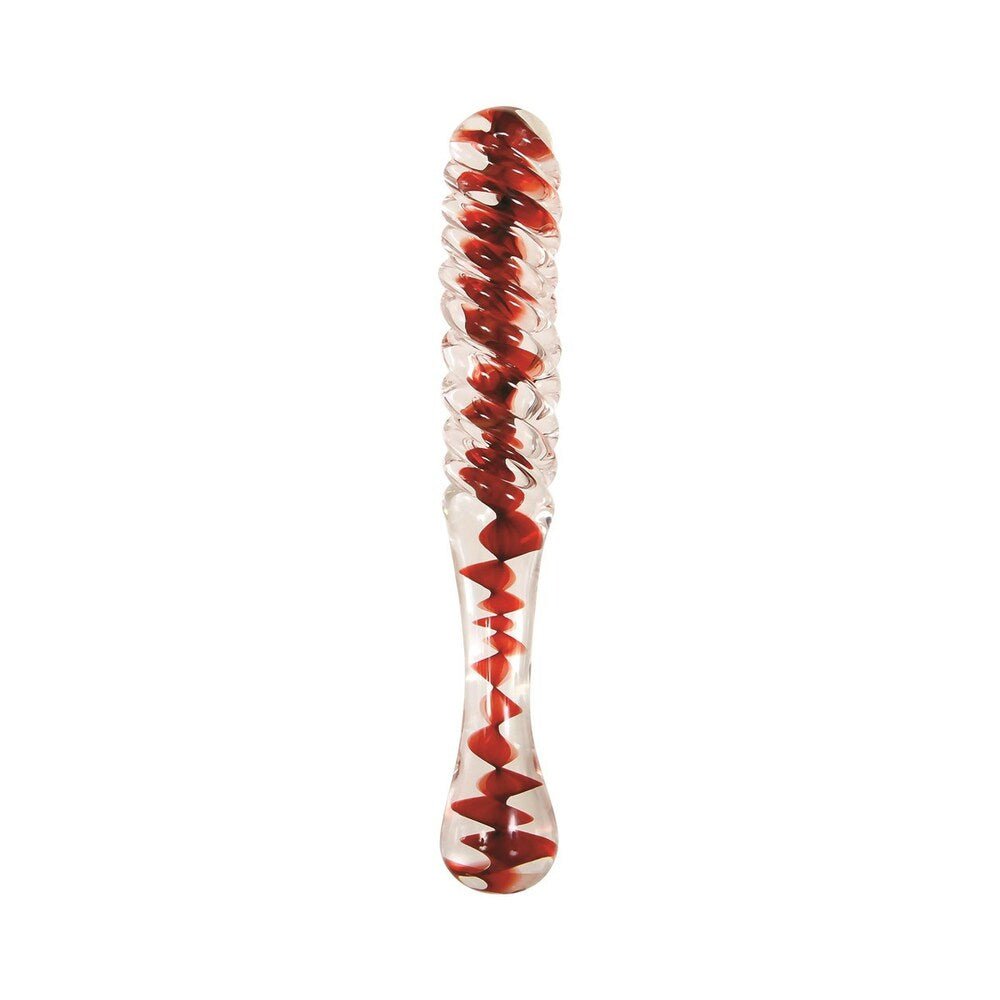 Adam & Eve Eve''s Sweetheart Swirl Glass Dildo - Image 2