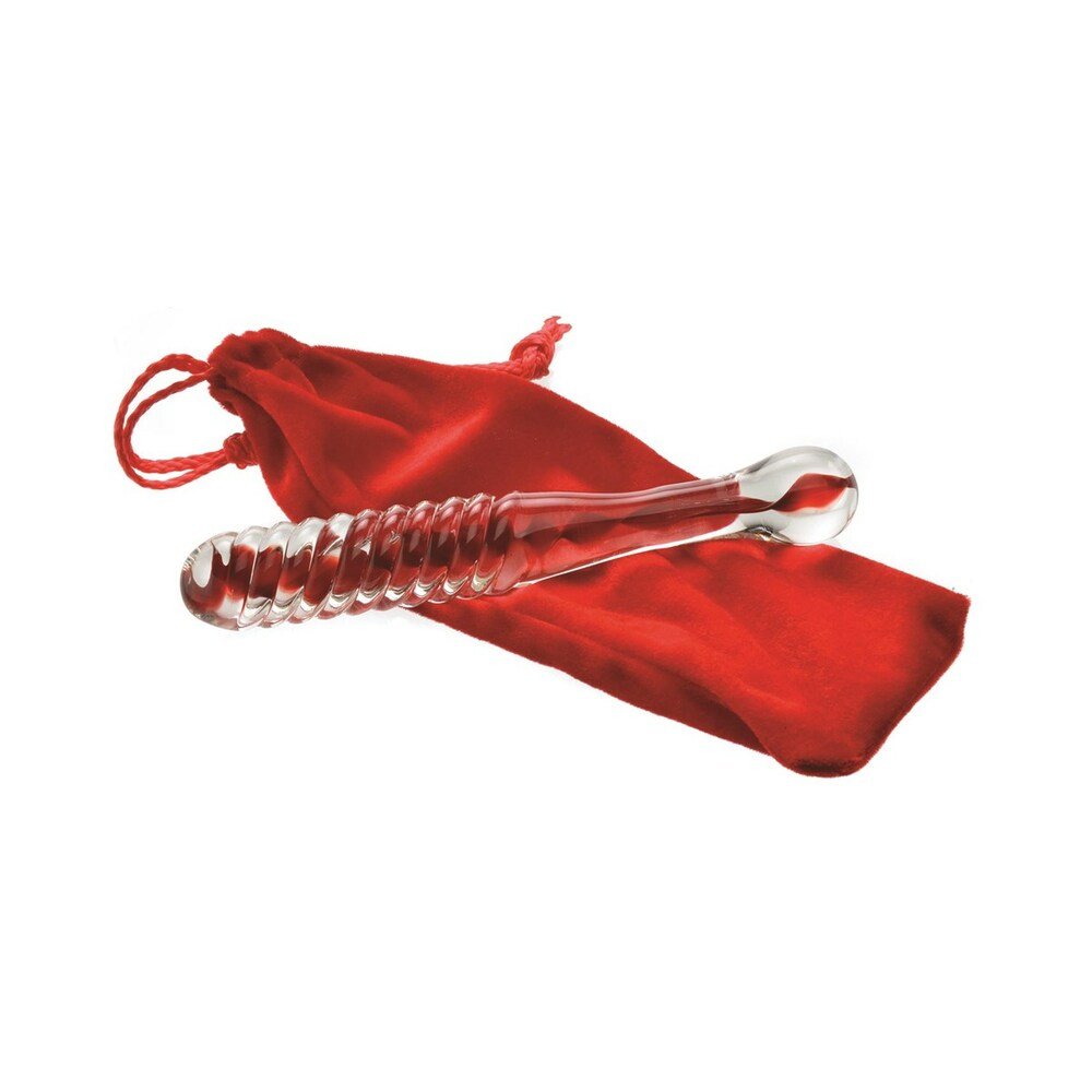 Adam & Eve Eve''s Sweetheart Swirl Glass Dildo - Image 7