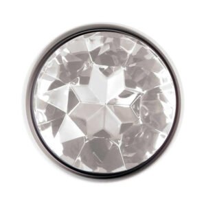 Alternative view of Adam & Eve Clear Gem Anal Plug Large