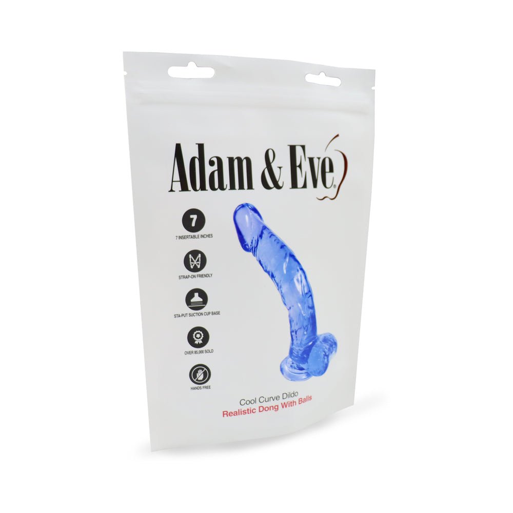Adam & Eve Cool Curve Jelly Dildo (Bag Packaging) - Image 6