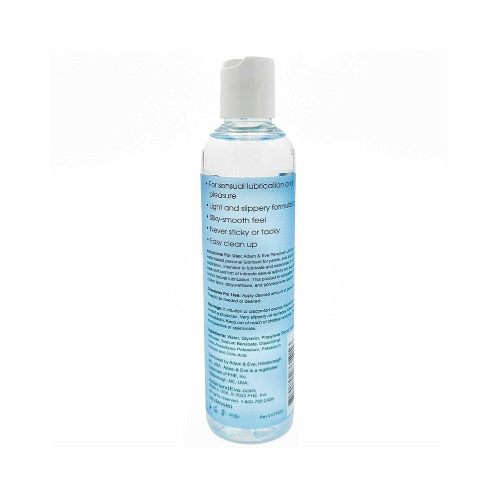 Adam & Eve Personal Water-Based Lubricant 8 oz. - Image 2