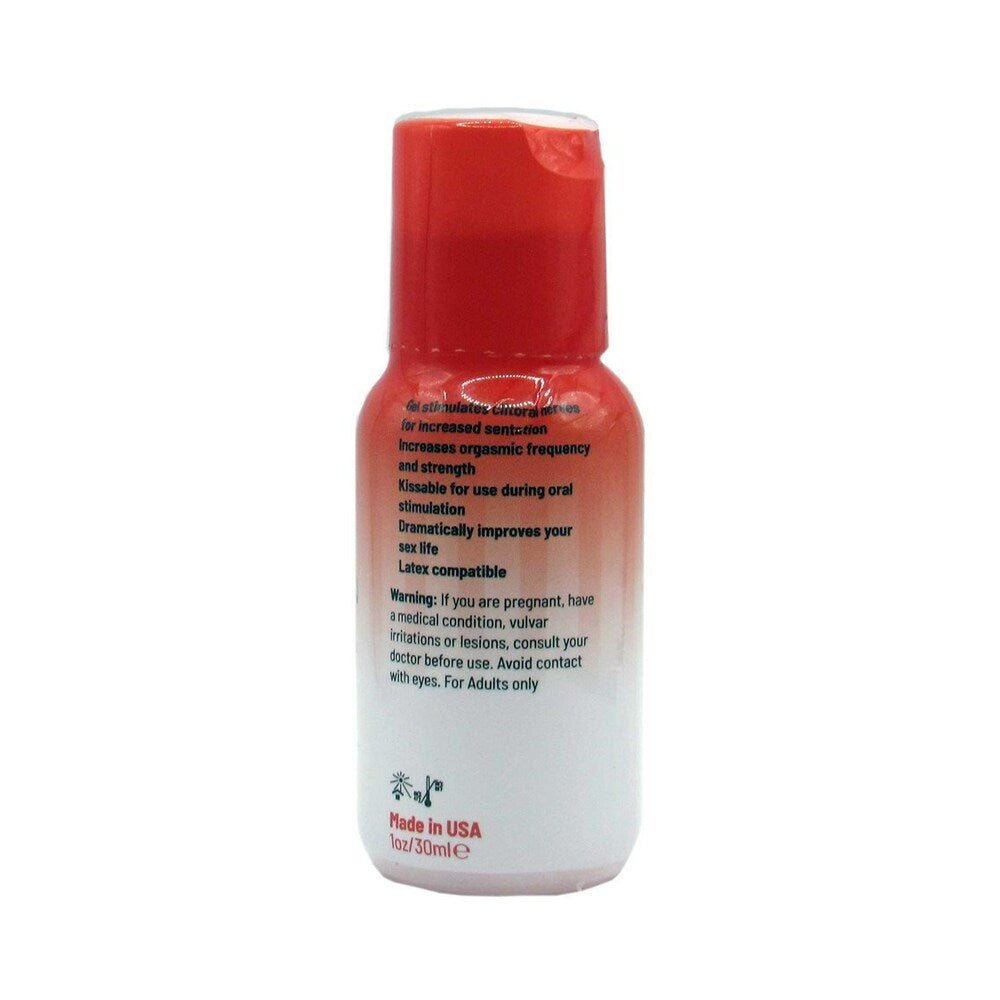 Adam & Eve Strawberry Clit Sensitizer 1 oz. - Image 2