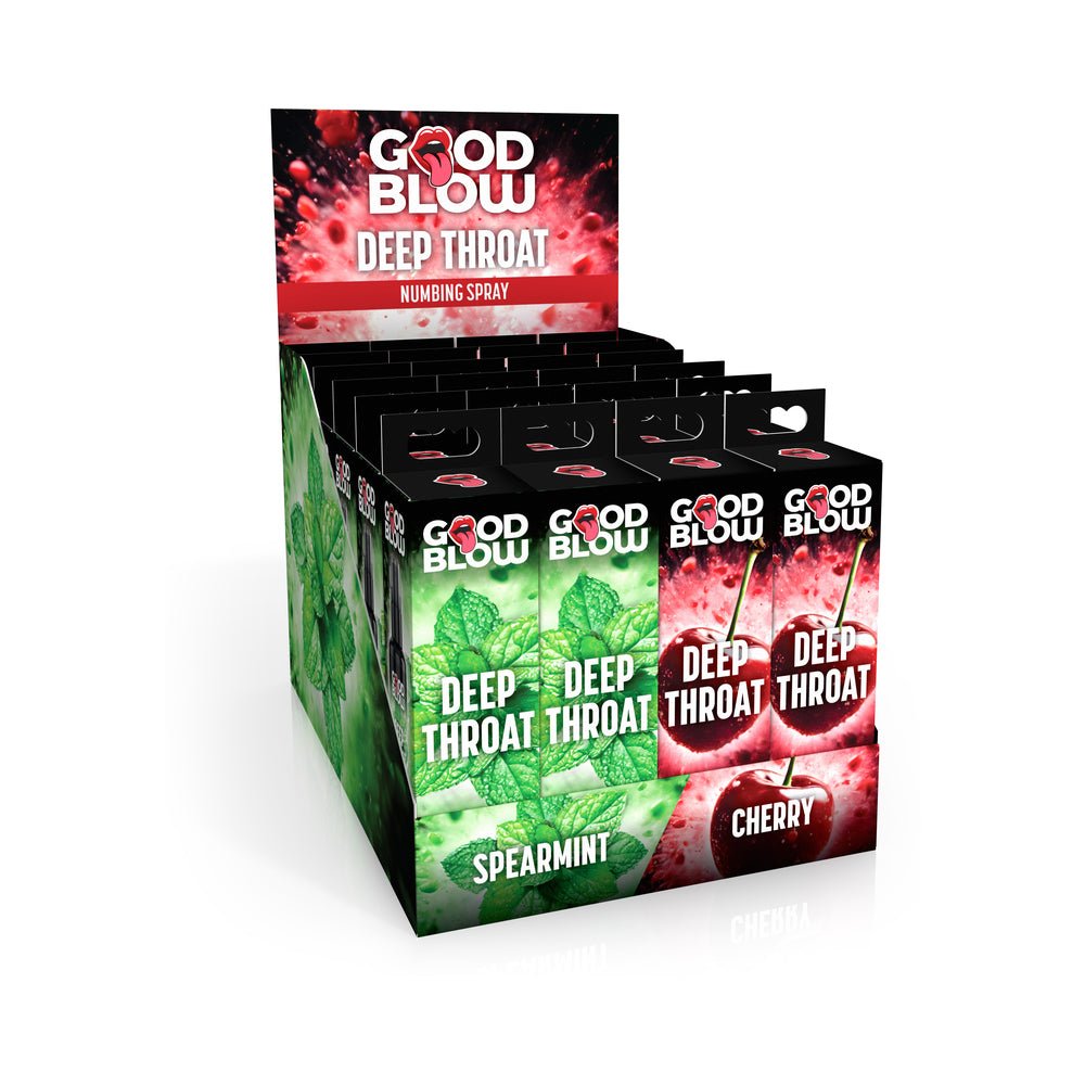 Good Blow Throat Numbing Spray Cinnamon/Spearmint 24-Piece POP Display - Image 2
