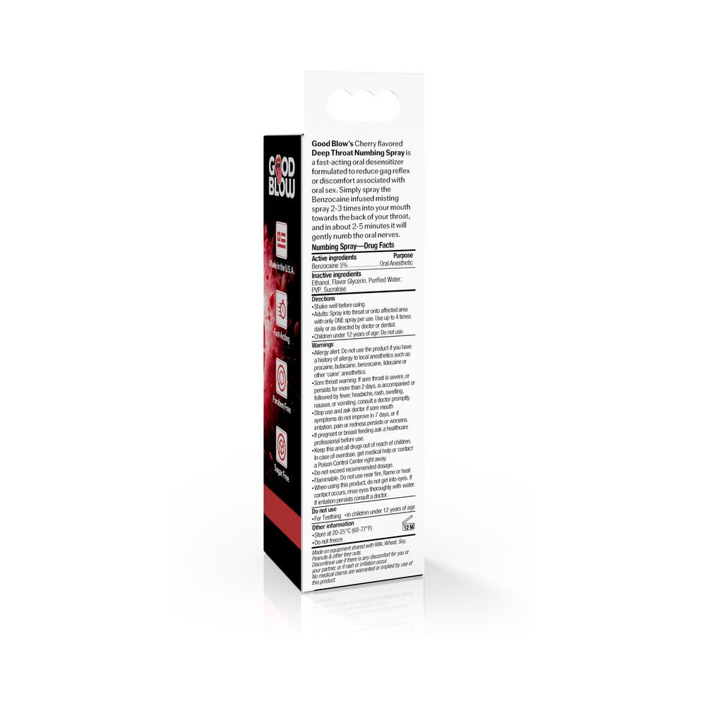 Good Blow Throat Numbing Spray Cinnamon/Spearmint 24-Piece POP Display - Image 5