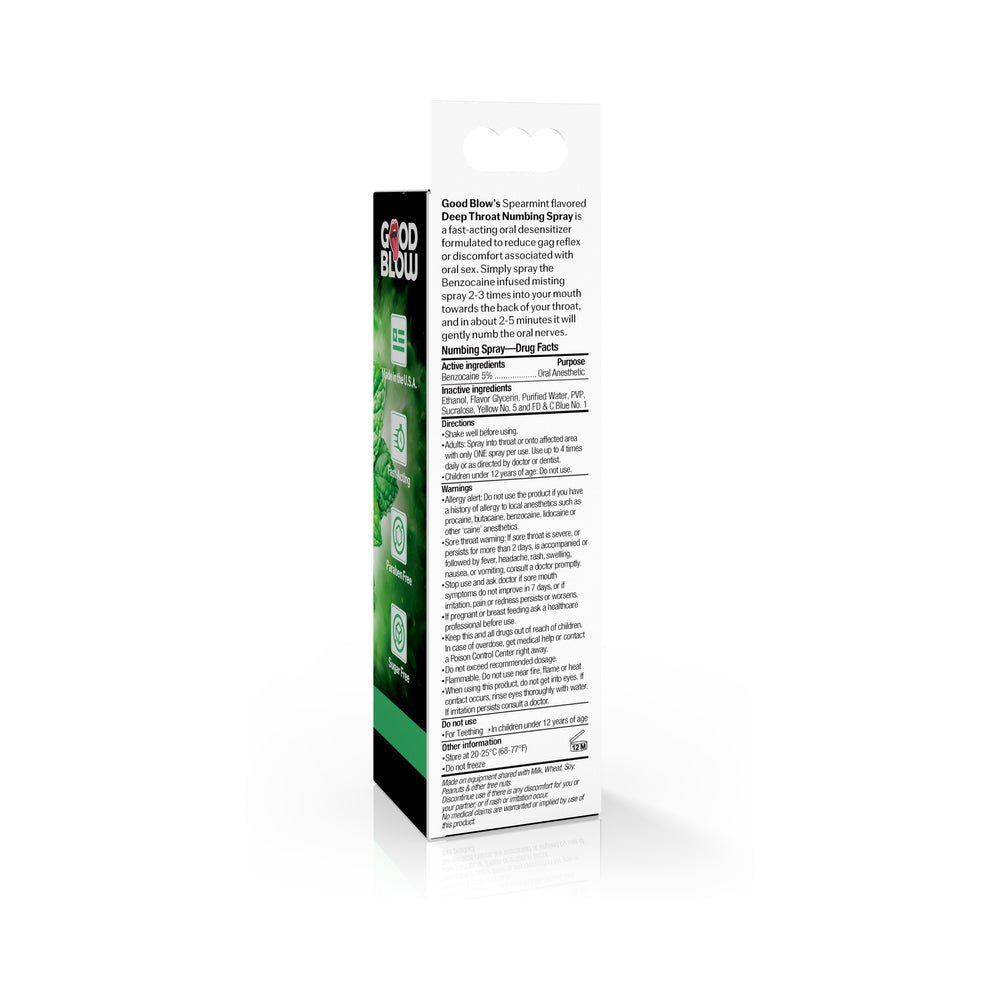 Good Blow Throat Numbing Spray Cinnamon/Spearmint 24-Piece POP Display - Image 7