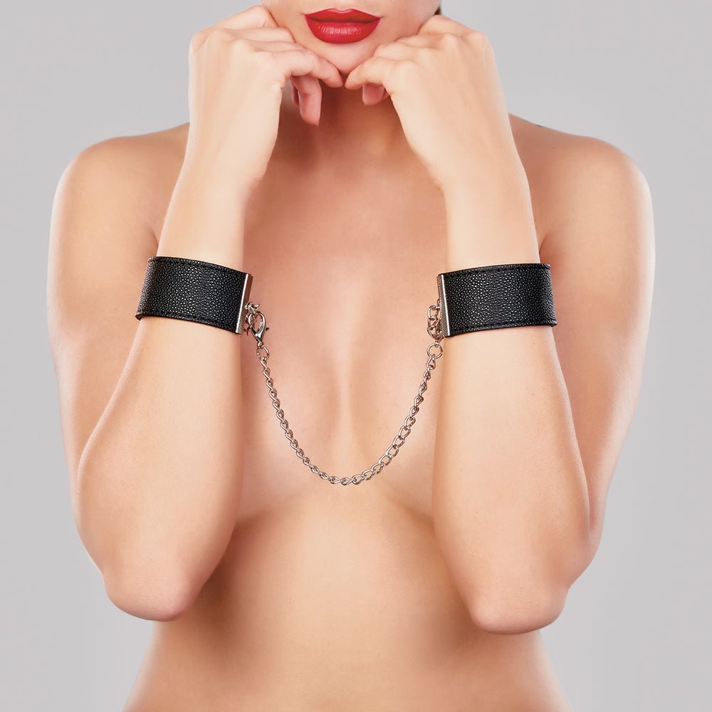 Allure Adore Lust in Love Wrist Cuffs with Connector Chain - Image 2
