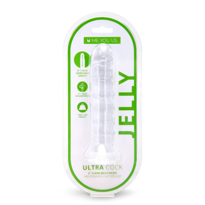 Me You Us Ultracock Clear Jelly 6 in. Dong