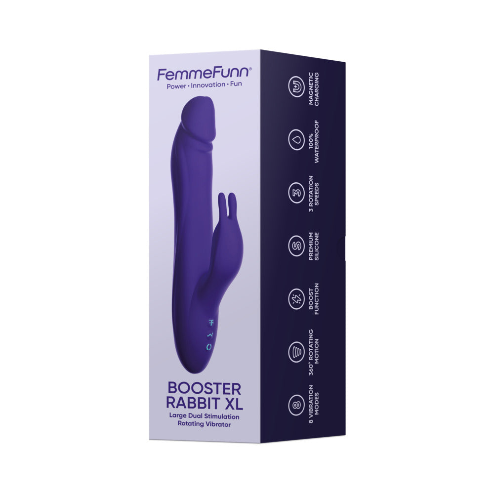 FemmeFunn Booster Rabbit XL Dark Purple - Image 8