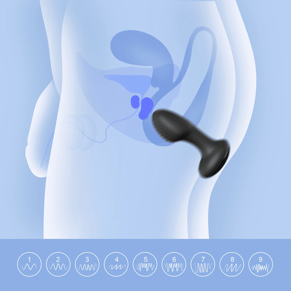 Honey Play Box Frenzy Pressure Sensing App-Controlled Rotating Butt Plug Black - Image 4