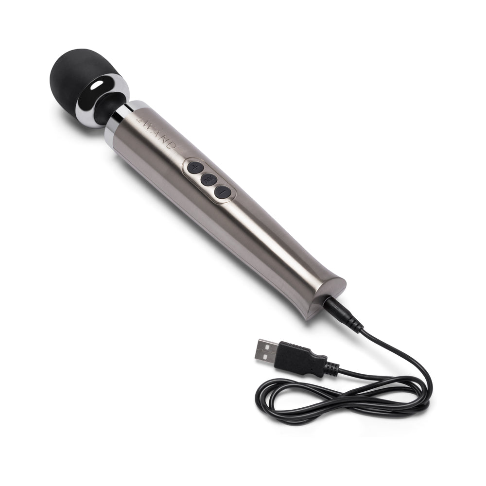 Le Wand Die Cast Rechargeable Massager Silver - Image 5