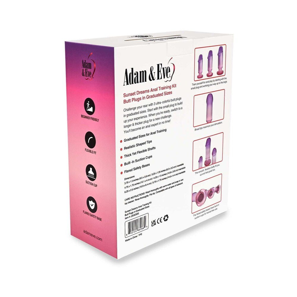 Adam & Eve Sunset Dreams Anal Plug Training Kit - Image 7