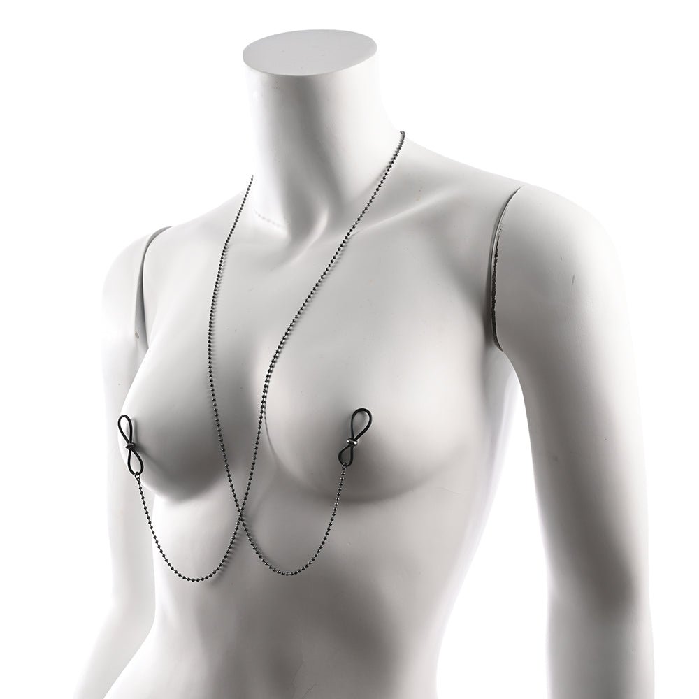 Sportsheets Sex & Mischief Ex''s & Oh''s Body Jewelry with Nipple Ties - Image 7