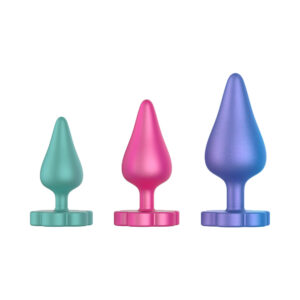 Alternative view of ROMP Luster Anal Plug Set