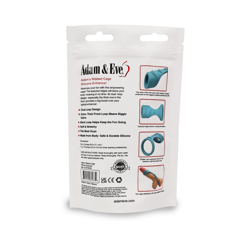 Adam & Eve Adam''s Ridged Cage (Bag Packaging) - Image 8