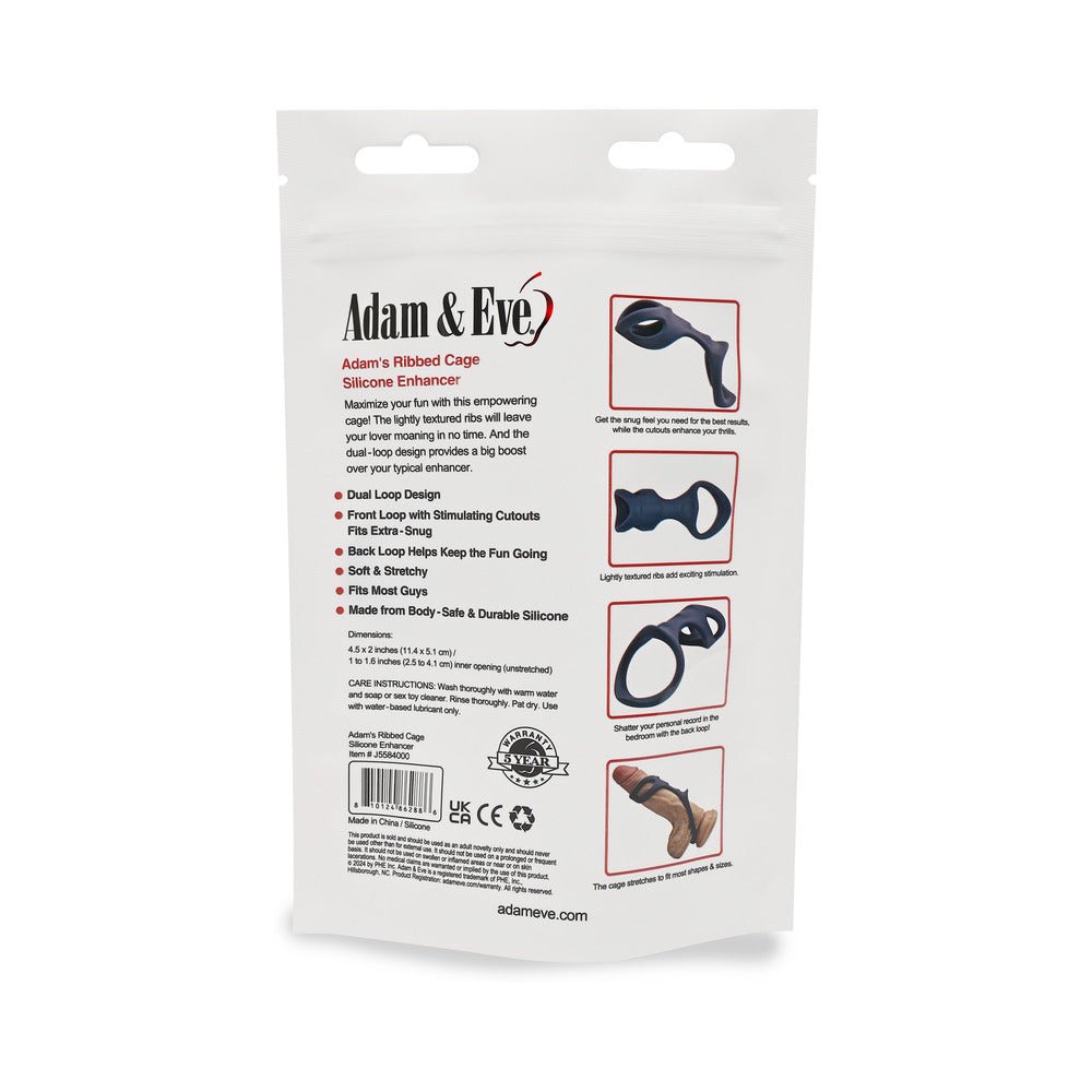 Adam & Eve Adam''s Ribbed Cage (Bag Packaging) - Image 10