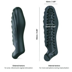 Alternative view of MAN WAN Ryzer Penis Extender and Soft Masturbating Sleeve Pine Grey