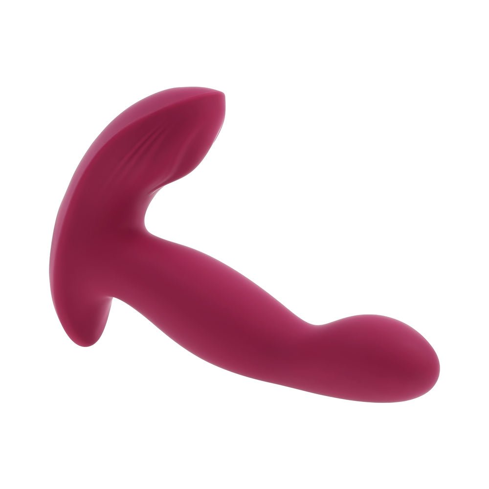 Evolved Come On Over Rechargeable Silicone Remote-Controlled Come-Hither Vibrator Burgundy - Image 9