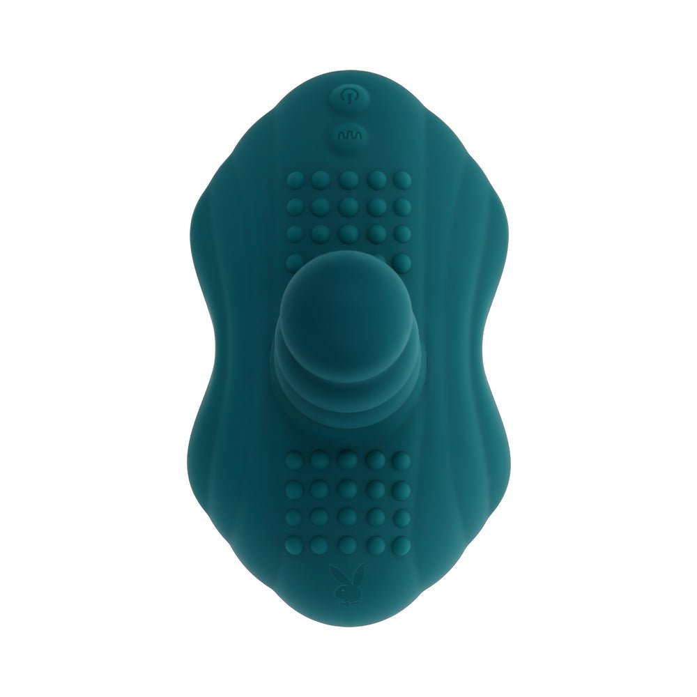 Playboy Have A Seat Rechargeable Silicone Remote-Controlled Vibrating Grind Pad Deep Teal - Image 2