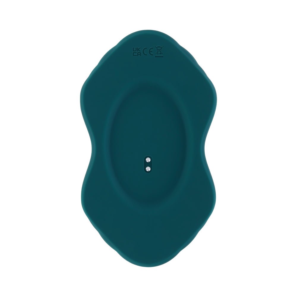 Playboy Have A Seat Rechargeable Silicone Remote-Controlled Vibrating Grind Pad Deep Teal - Image 8