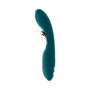 Alternative view of Playboy Aurelie Rechargeable Silicone G-Spot Tickling Vibrator Deep Teal