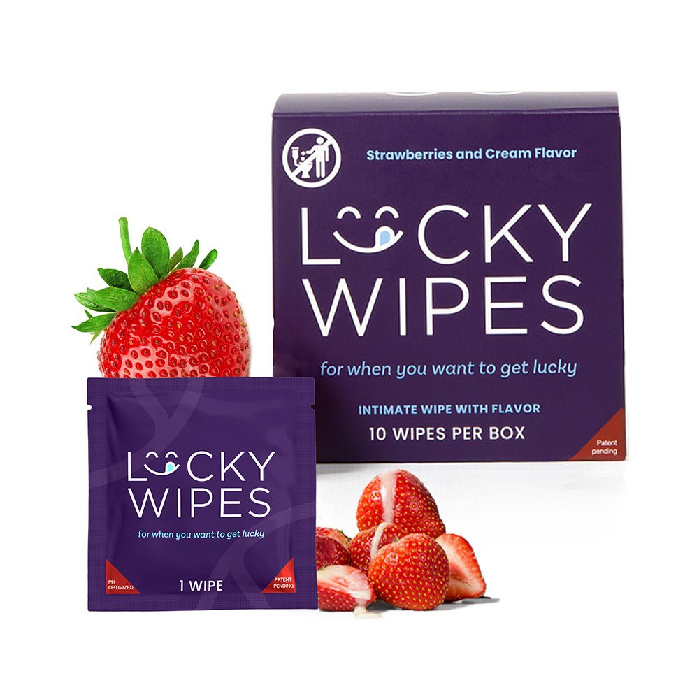Sweetums Lucky Wipes Strawberries & Cream Flavor 10-Pack - Image 2