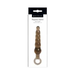 Me You Us Rippled Wand Anal Teaser Plug Black