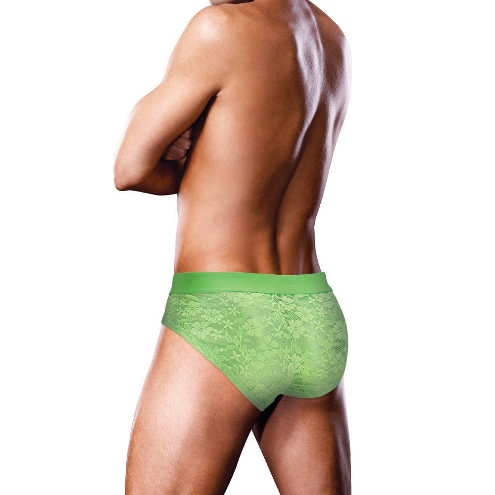 Prowler Lace Brief Neon Green XL - Image 3