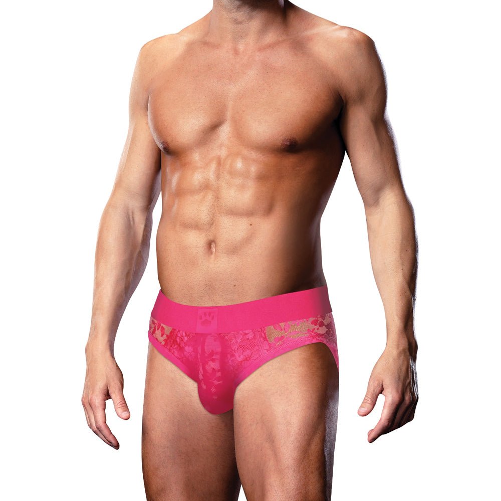 Prowler Lace Brief Pink 2XL - Image 2