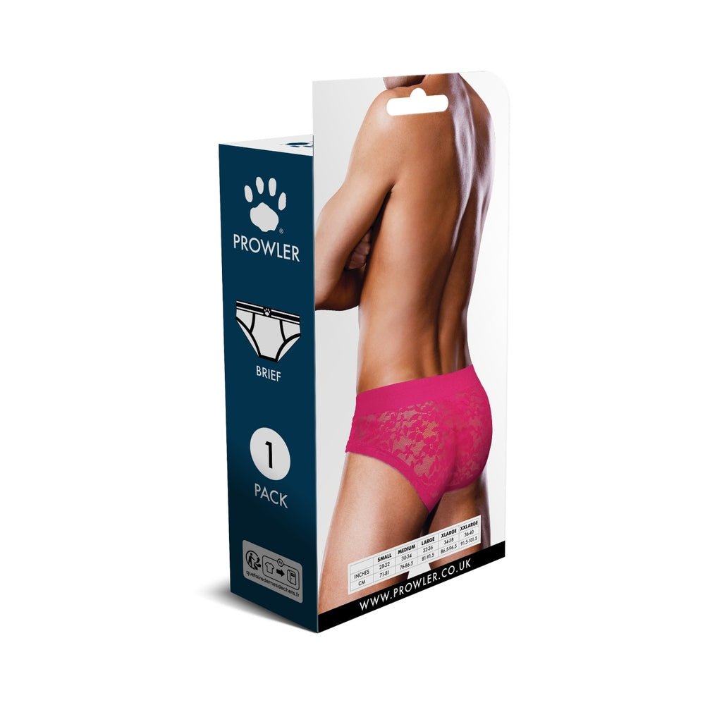 Prowler Lace Brief Pink 2XL - Image 4