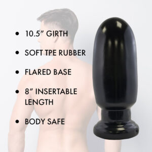 Alternative view of Prowler RED Thud 8 in. Anal Plug Black