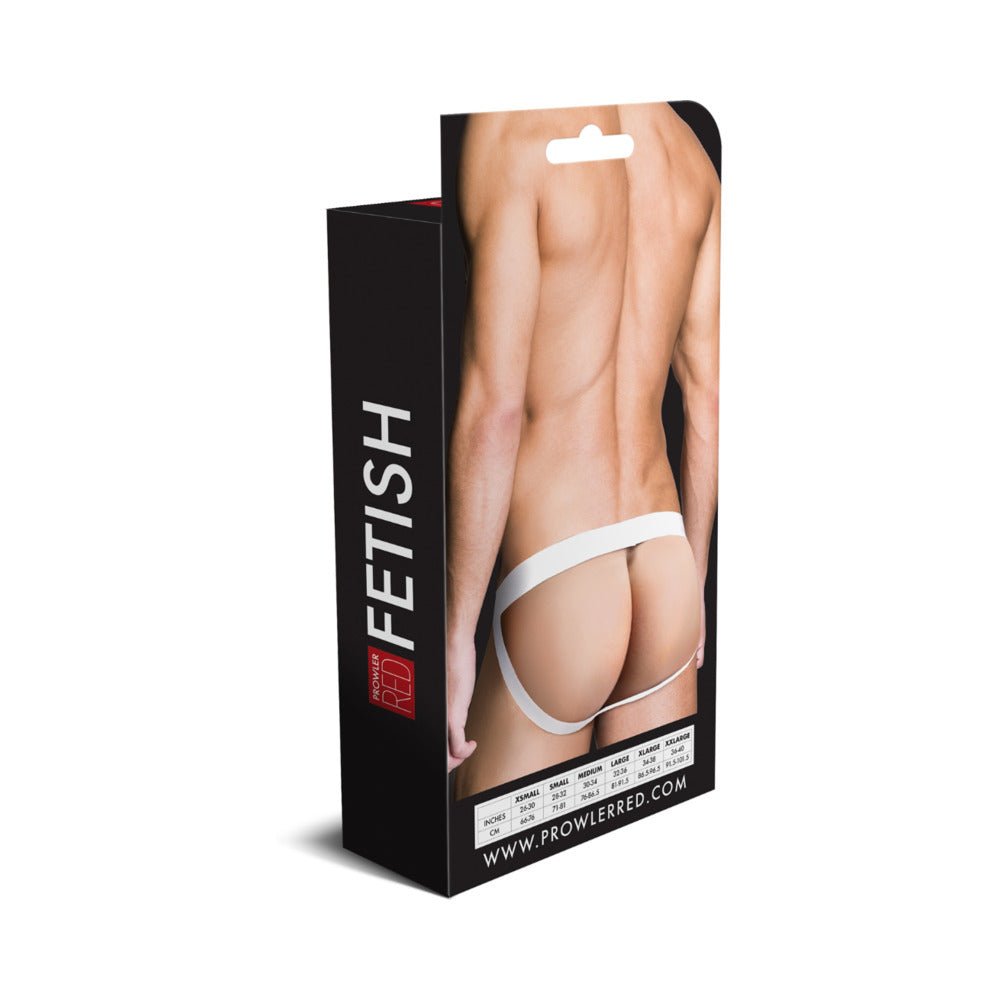 Prowler RED Assless Cockring Jock Strap White M - Image 4