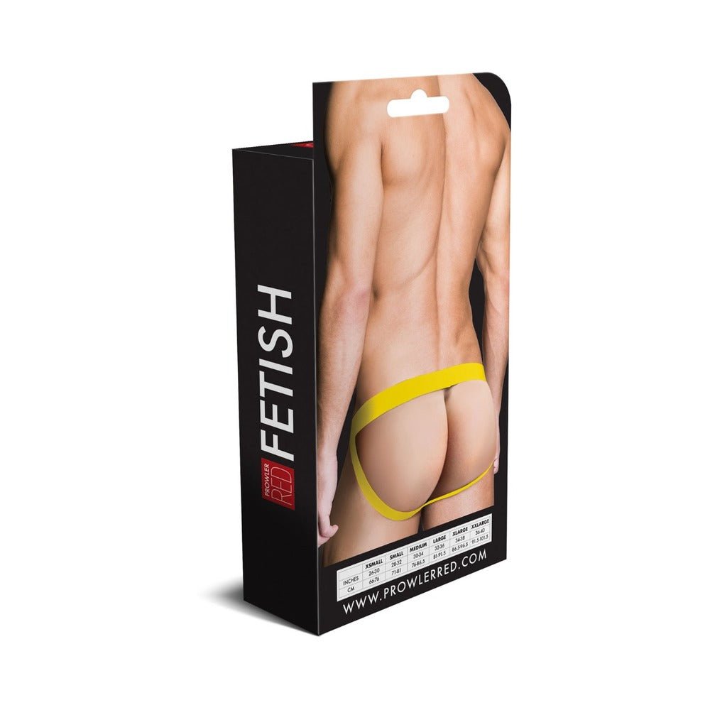 Prowler RED Assless Cockring Jock Strap Yellow XL - Image 4