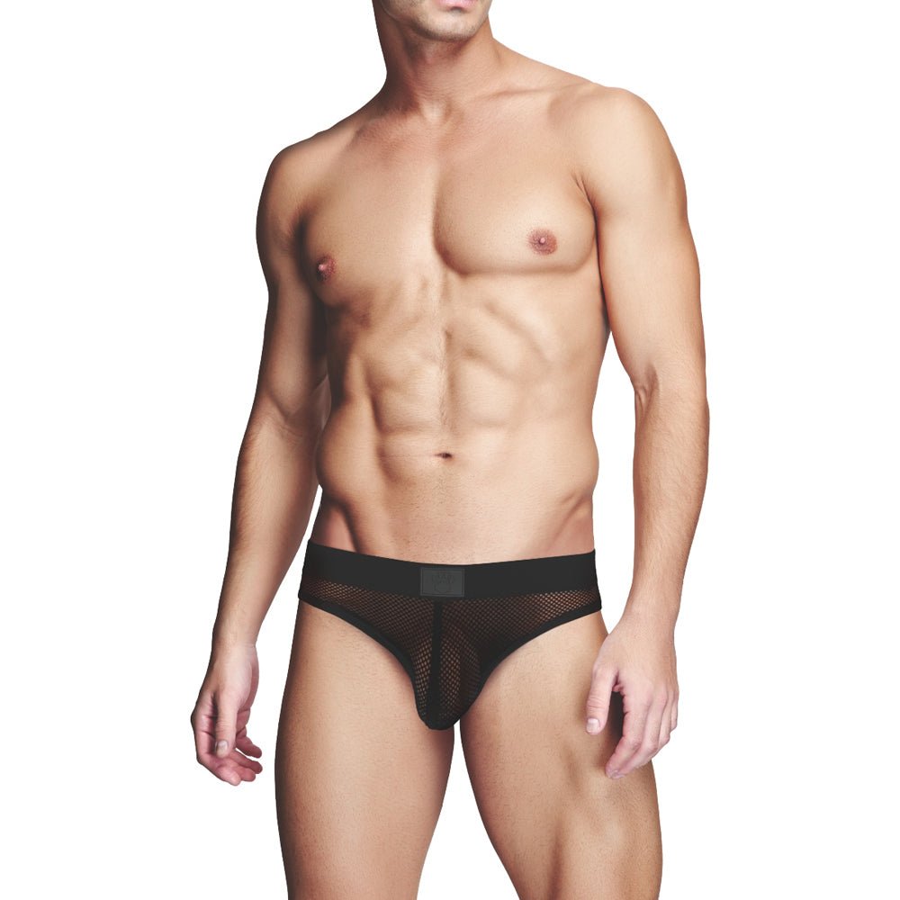 Prowler RED Fishnet Assless Brief Black XL - Image 2