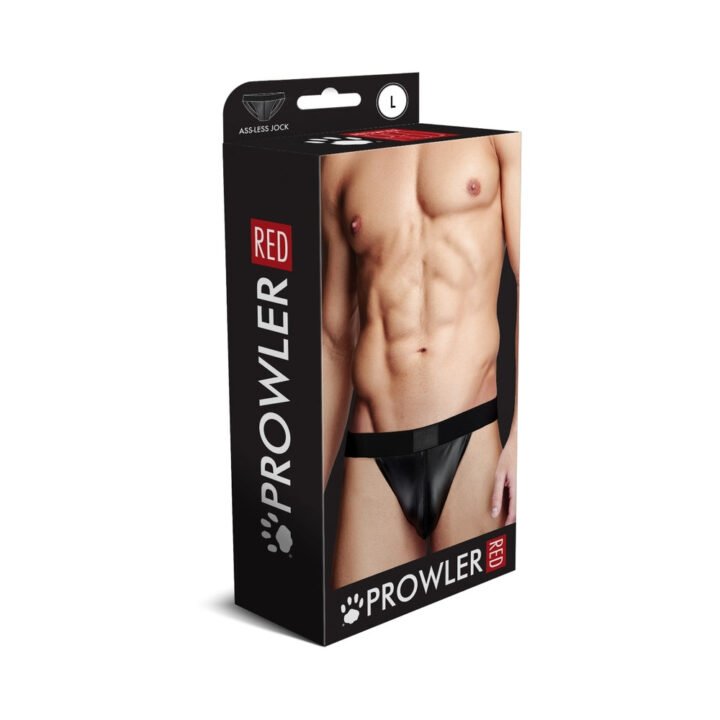 Prowler RED Wetlook Assless Jock Strap Black L
