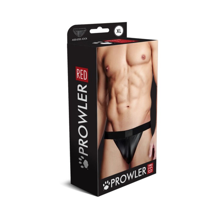 Prowler RED Wetlook Assless Jock Strap Black XL