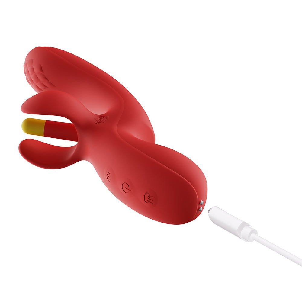 Honey Play Box Fortexa App-Controlled Kinky Finger Flapping Dual Stimulator Red - Image 3
